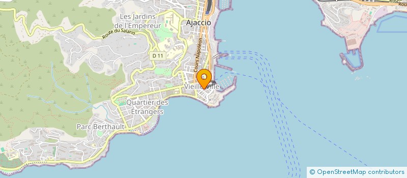 localisation de l'entreprise SOC COOPERATIVE DES 3 GOLFES à AJACCIO