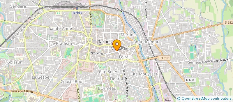 localisation de l'entreprise SOC COORDINATION RENOVATION BATIMENT à TARBES