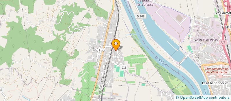 localisation de l'entreprise SOC CORNASSIENNE DE MACONNERIE  CORNAS