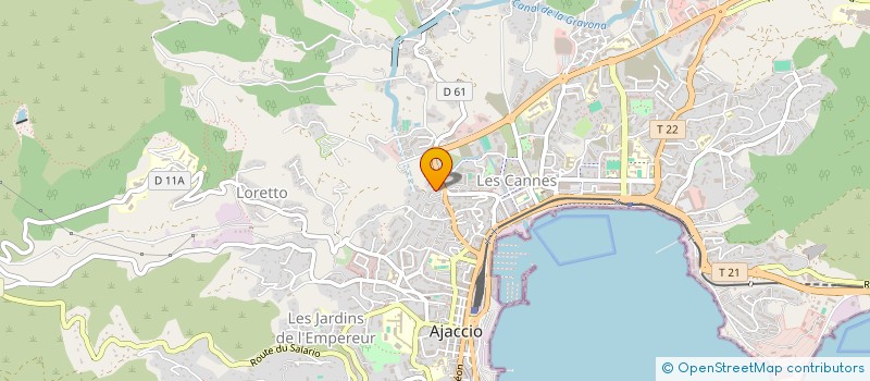 localisation de l'entreprise SOC CORSE ACHAT REPRE VENTE PRODU ENTRE à AJACCIO