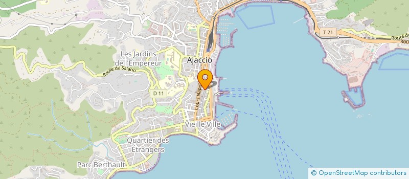 localisation de l'entreprise SOC CORSE BATIMENT TRAVAUX PUBLICS à AJACCIO
