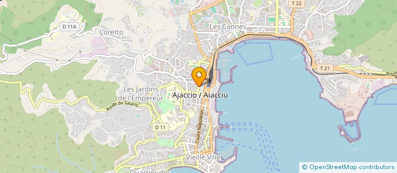 localisation de l'entreprise SOC CORSE MATERIEL HOTEL PRODUIT ENTRET à AJACCIO