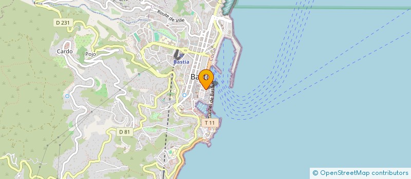 localisation de l'entreprise SOC CORSE PAPIERS à BASTIA