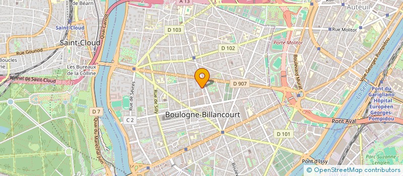 localisation de l'entreprise SOC COSMOS PUBLICITE à BOULOGNE-BILLANCOURT