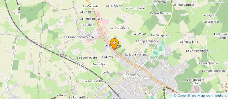 localisation de l'entreprise SOC COSNARD à ECOMMOY