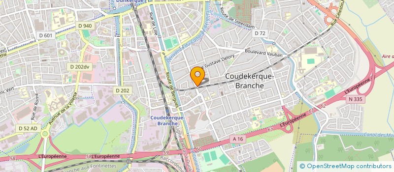 localisation de l'entreprise SOC COUDEKERQUOISE LOCATION DE BATIMENTS  COUDEKERQUE-BRANCHE