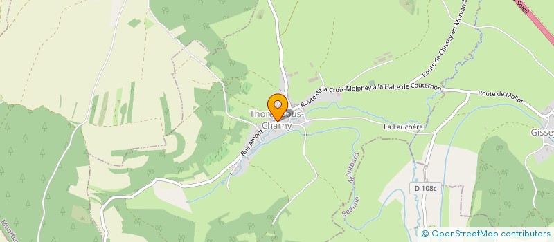 localisation de l'entreprise SOC COURSES DE VITTEAUX  VITTEAUX