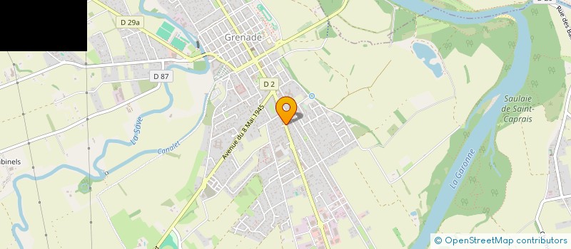 localisation de l'entreprise SOC COURTAGE ASSURANCES FOULQUIER  GRENADE SUR GARONNE