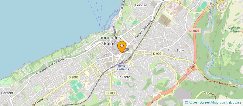 localisation de l'entreprise SOC COURTAGE CHABLAIS ASSURANCE CONSEIL à THONON-LES-BAINS