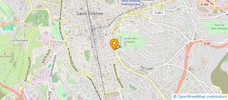 localisation de l'entreprise SOC COUTURSPORT à SAINT-ETIENNE