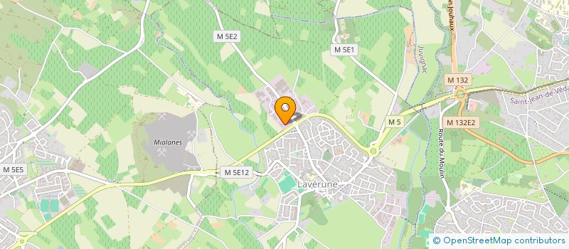 localisation de l'entreprise SOC CREATION EDITION FRANCE SUD à LAVERUNE