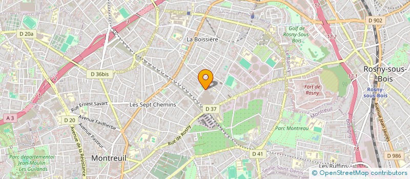 localisation de l'entreprise SOC CREATION MODE INDUSTRIE à MONTREUIL