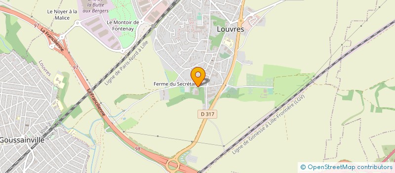 localisation de l'entreprise SOC CREUSOISE CONSTRUC RENOVATION à LOUVRES