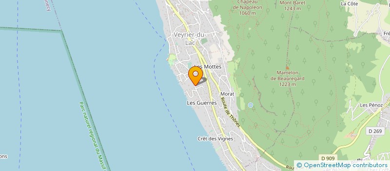 localisation de l'entreprise SOC CROZETTES CHAUSSURES  VEYRIER-DU-LAC