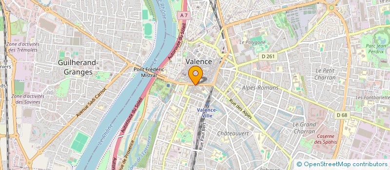 localisation de l'entreprise SOC CRUSSOL à VALENCE