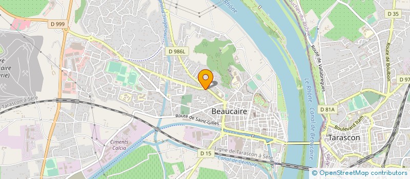 localisation de l'entreprise SOC CYRVI  BEAUCAIRE