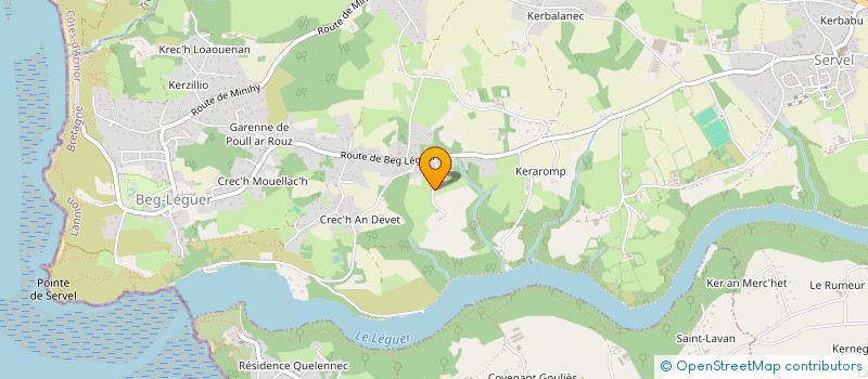 localisation de l'entreprise SOC D'AMENAGEMENT DES ESPACES LITTORAUX  LANNION