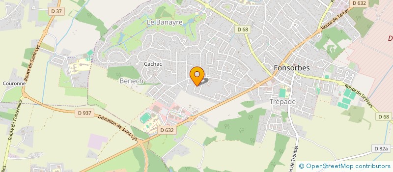 localisation de l'entreprise SOC D'AMENAGEMENT ET REVETEMENT DE SOLS  FONSORBES