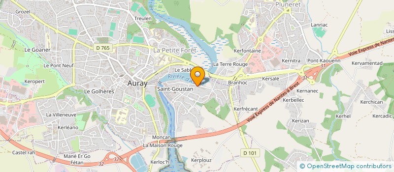 localisation de l'entreprise SOC D AMEUBLEMENT DE ST GOUSTAN à AURAY