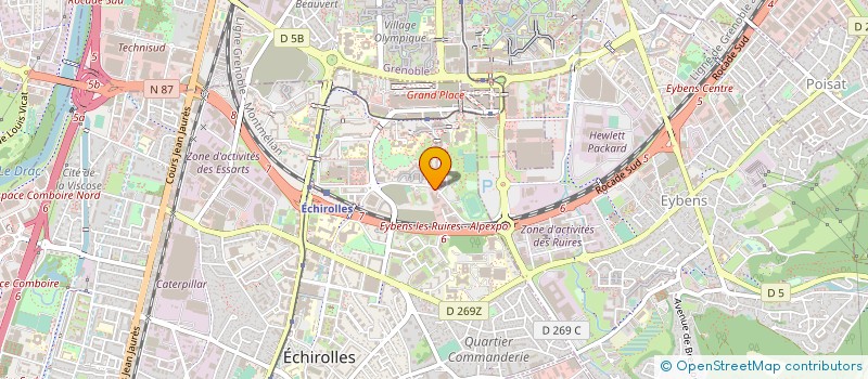 localisation de l'entreprise SOC D'APPLICATION DE GENIE ELECTRIQUE à ECHIROLLES