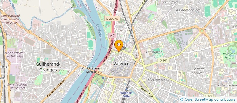 localisation de l'entreprise SOC D'ARCHEOLOGIE HISTOIRE ET GEOGRAPHIE à VALENCE