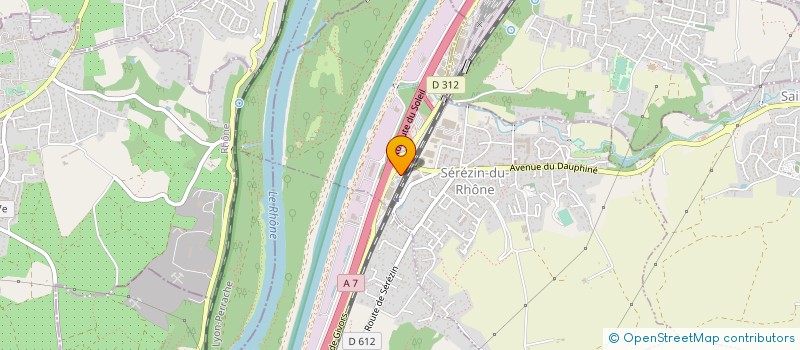 localisation de l'entreprise SOC D'ECONOMIE CONSTRUCTION DU BATIMENT  SEREZIN-DU-RHONE