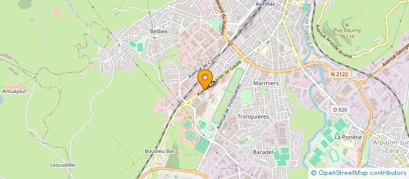 localisation de l'entreprise SOC D EDITION DE PRESSE ET PUBLICITE à AURILLAC