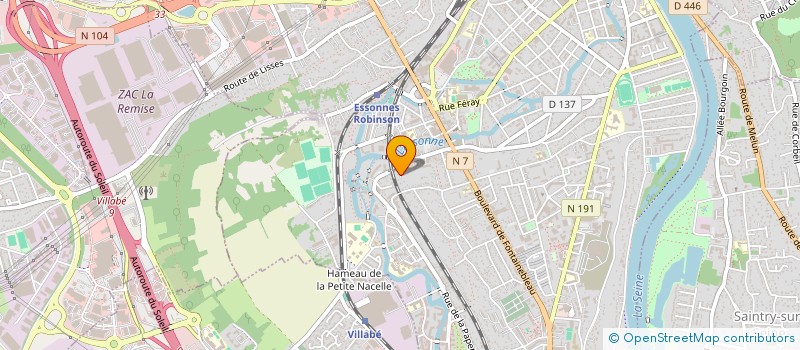 localisation de l'entreprise SOC D'EDITION MARSEILLAISE DE L'ESSONNE  CORBEIL-ESSONNES