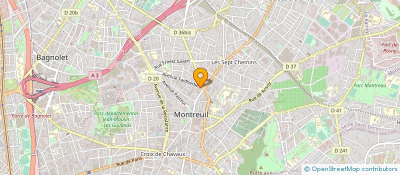 localisation de l'entreprise SOC D EDITIONS SOCEDIT à MONTREUIL