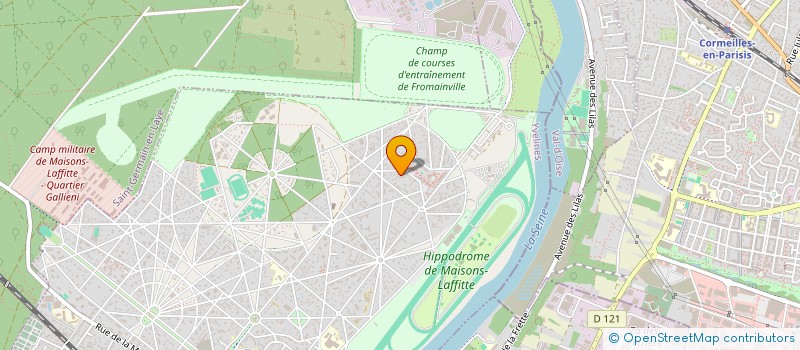 localisation de l'entreprise SOC D'ENTRAINEMENT J.BERTRAN DE BALANDA à MAISONS-LAFFITTE