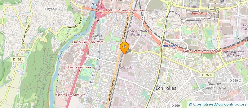 localisation de l'entreprise SOC D'ENTREPRISE DES ETS FAURE à ECHIROLLES