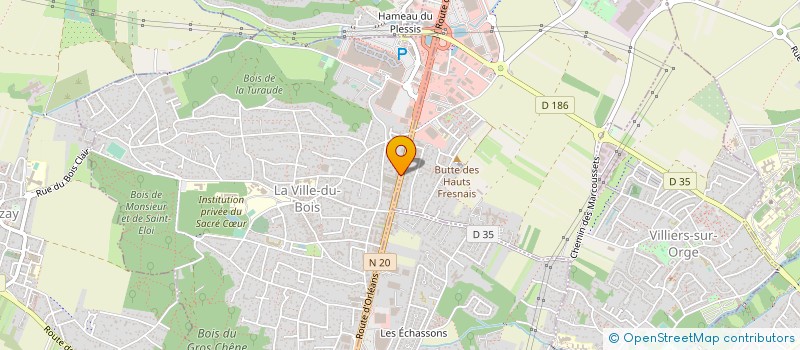 localisation de l'entreprise SOC D'ESPACES VERTS DE L'ESSONNE à LA VILLE-DU-BOIS