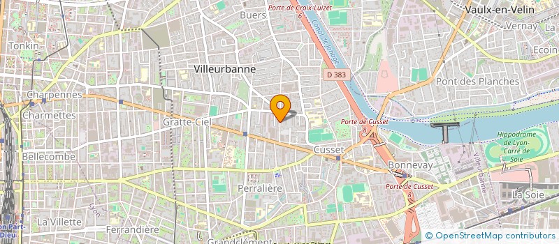 localisation de l'entreprise SOC D'ETUDE & DE RECHERCHE DE PATRIMOINE  VILLEURBANNE