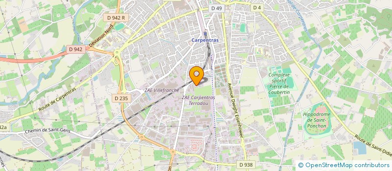 localisation de l'entreprise SOC.D'ETUDES COMPTABLES à CARPENTRAS