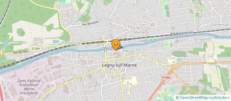 localisation de l'entreprise SOC D ETUDES D ELECTRONIQ ET COMMERCIALE  LAGNY-SUR-MARNE