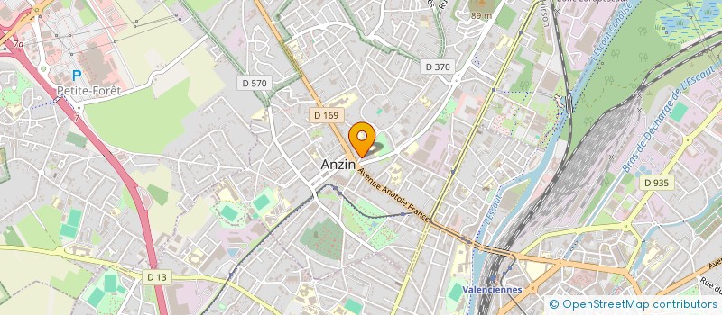 localisation de l'entreprise SOC D ETUDES DE CANALISATION ET TRAVAUX à ANZIN