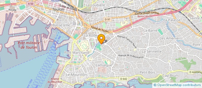 localisation de l'entreprise SOC D ETUDES ET COMMERCIAL PROVENCALE à TOULON