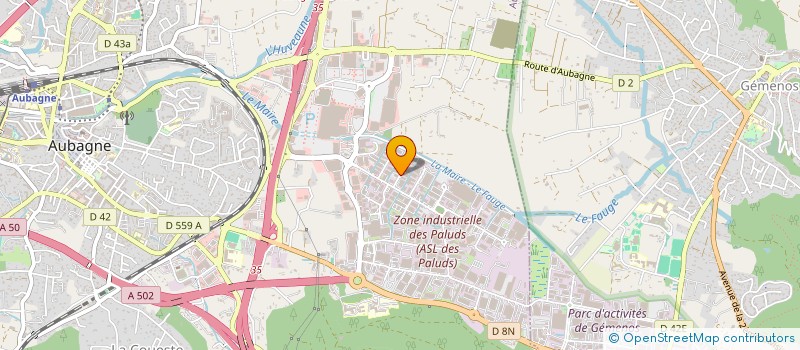 localisation de l'entreprise SOC D'ETUDES ET D'EQUIPEMENTS à AUBAGNE