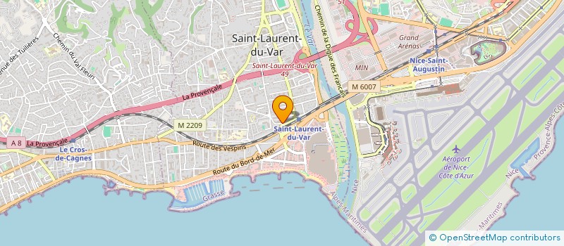 localisation de l'entreprise SOC D'ETUDES ET DE GESTION à SAINT-LAURENT-DU-VAR