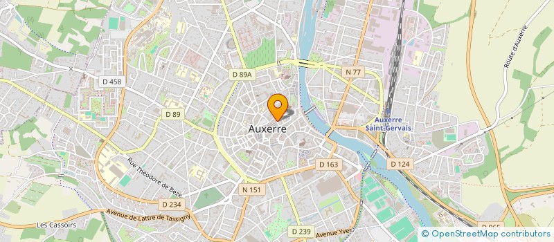 localisation de l'entreprise SOC D'ETUDES ET DE TRAVAUX INDUSTRIELS à AUXERRE