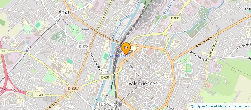 localisation de l'entreprise SOC D ETUDES ET TRAITEMENTS INFORMATIQUE à VALENCIENNES
