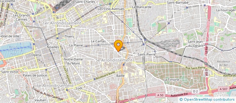 localisation de l'entreprise SOC D'EXPERTISE COMPTABLE COFIGEST à MARSEILLE