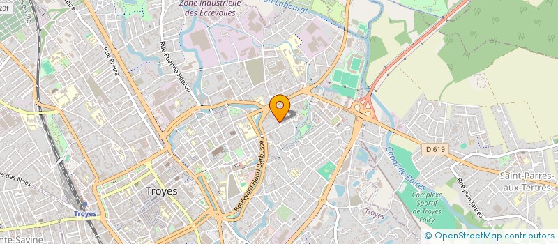 localisation de l'entreprise SOC D'EXPERTISE COMPTABLE DE CHAMPAGNE  TROYES