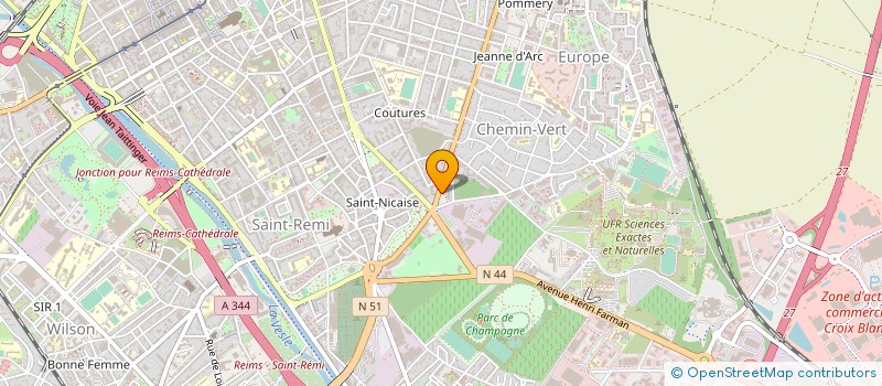 localisation de l'entreprise SOC D EXPL DES ETS REMY à REIMS