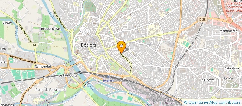 localisation de l'entreprise SOC D EXPL DES MAISONS INDIVIDUELLES à BEZIERS