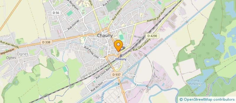 localisation de l'entreprise SOC D EXPL TRANSPORTS DEVAULX à CHAUNY