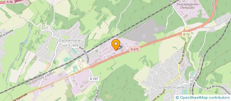 localisation de l'entreprise SOC D EXPLOIT ATELIERS LEBOEUF  DANNEMARIE-SUR-CRETE