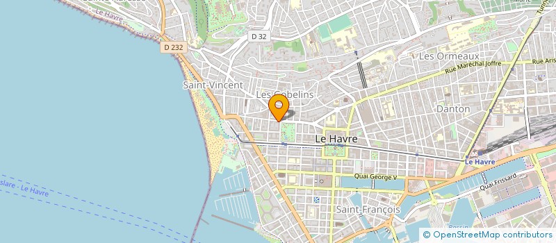 localisation de l'entreprise SOC D EXPLOIT CABINET GUERIN à LE HAVRE