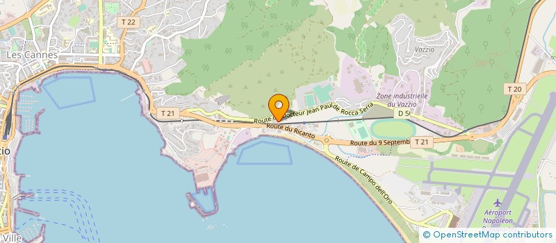 localisation de l'entreprise SOC D'EXPLOIT DE TAHITI PLAGE à AJACCIO
