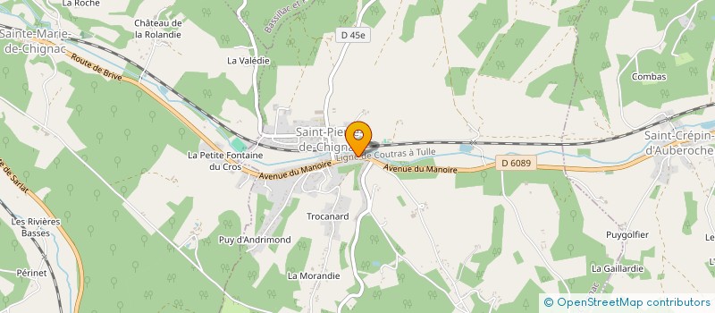 localisation de l'entreprise SOC D'EXPLOIT DES ETS BONNEFOND  SAINT-PIERRE-DE-CHIGNAC